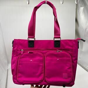 IHKWIP Cargo Catchall Tote No Crossbody Strap Ruby Berry